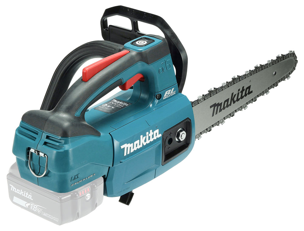 Makita 18 V Top Handle Akku-Kettensäge – 25 cm Carving-Schwert, 22,5 m/s, Torque Boost Mode (nur für gewerbliche Anwender) - DUC254CZ