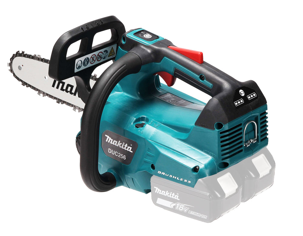 Makita 2x 18 V Top Handle Akku-Kettensäge – 20 m/s, bürstenloser Motor (nur für gewerbliche Anwender) - DUC256Z