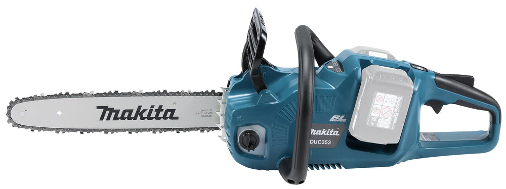 Makita 2 x 18 V Akku-Kettensäge – 35 cm Schwert, 20 m/s Kettengeschwindigkeit, bürstenloser Motor - DUC353Z