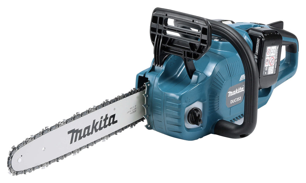 Makita 2x 18 V Akku-Kettensäge – 35 cm Schwert, 20 m/s Kettengeschwindigkeit & bürstenloser Motor - DUC353PG4