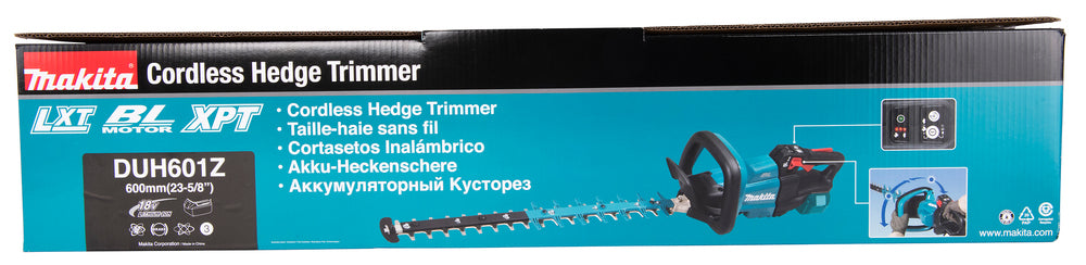 Makita Akku-Heckenschere – 18 V, 52 cm Schnittlänge & vibrationsarmer Griff - DUH601Z