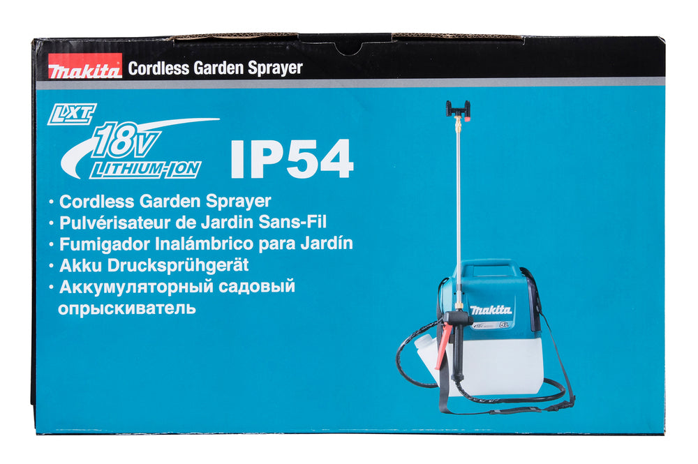 Makita Akku-Druckspritze 5,0 L – IP54, emissionsfrei & großes Sprühvolumen - DUS054Z