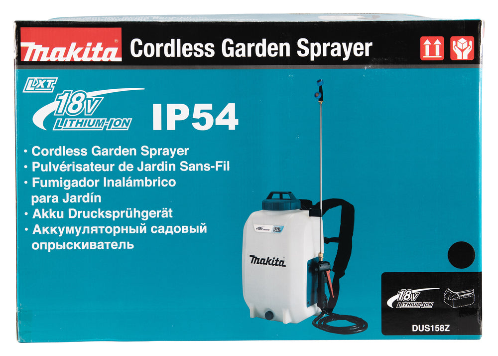 Makita Akku-Druckspritze – staub- & spritzwassergeschützt, emissionsfrei & leise - DUS158Z