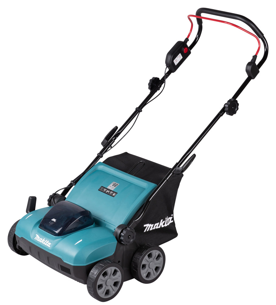 Makita Akku-Vertikutierer – 32 cm Arbeitsbreite, 30L Fangkorb & XPT-Schutz - DUV320Z