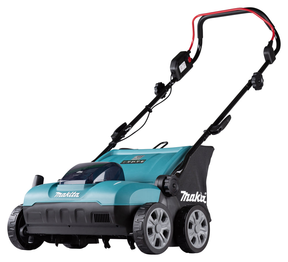 Makita Akku-Vertikutierer – 32 cm Arbeitsbreite, 30L Fangkorb & XPT-Schutz - DUV320Z