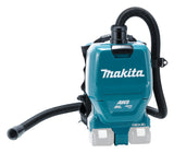 Makita Akku-Rucksackstaubsauger 2x18V – mit AWS, HEPA-Filter & LED-Arbeitslicht - DVC265ZXU