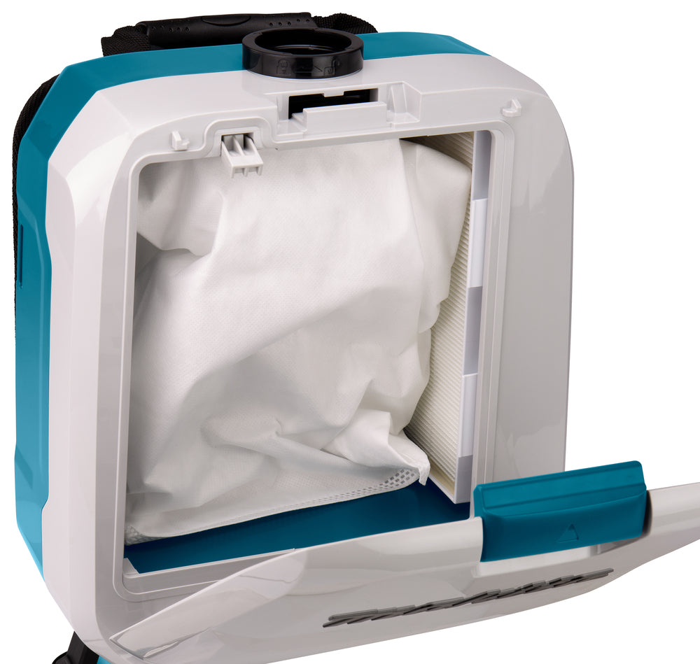 Makita Akku-Rucksackstaubsauger 2x18V – mit teleskopierbarem Saugrohr & HEPA-Filter - DVC660Z