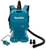 Makita Akku-Rucksackstaubsauger 2x18V – mit AWS, HEPA-Filter & bürstenlosem Motor - DVC665ZU