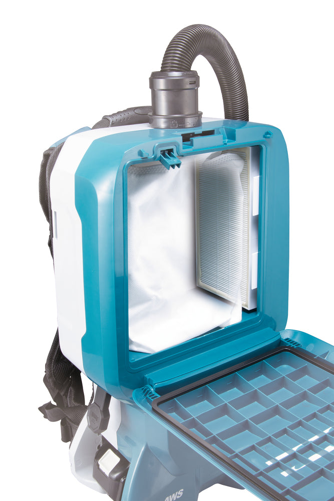 Makita Akku-Rucksackstaubsauger 2x18V – mit AWS, HEPA-Filter & bürstenlosem Motor - DVC665ZU