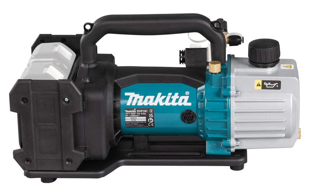 Makita Akku-Vakuumpumpe – 18V, Doppelstufenkompressor, 113 l/min - DVP181ZK