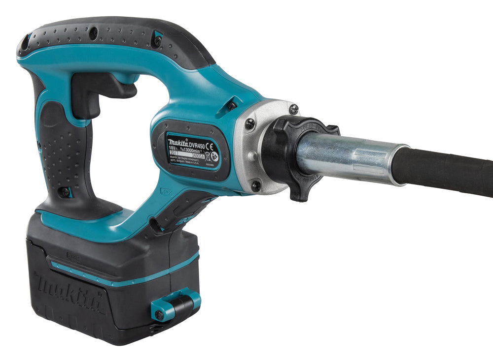Makita 18 V Akku-Betonverdichter – Ø 25 mm, 1.200 mm Schaftlänge, 13.000 Schwingungen/Min. - DVR450RTE