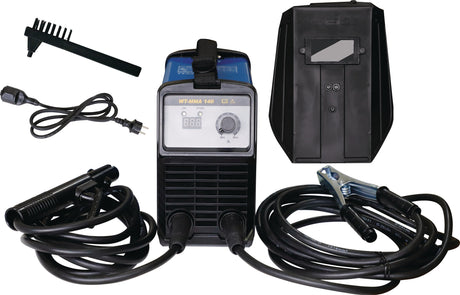WELDING TEAM Elektrodenschweißgerät WT-MMA 140 mit Zubehör, 20-140 A, Inverter