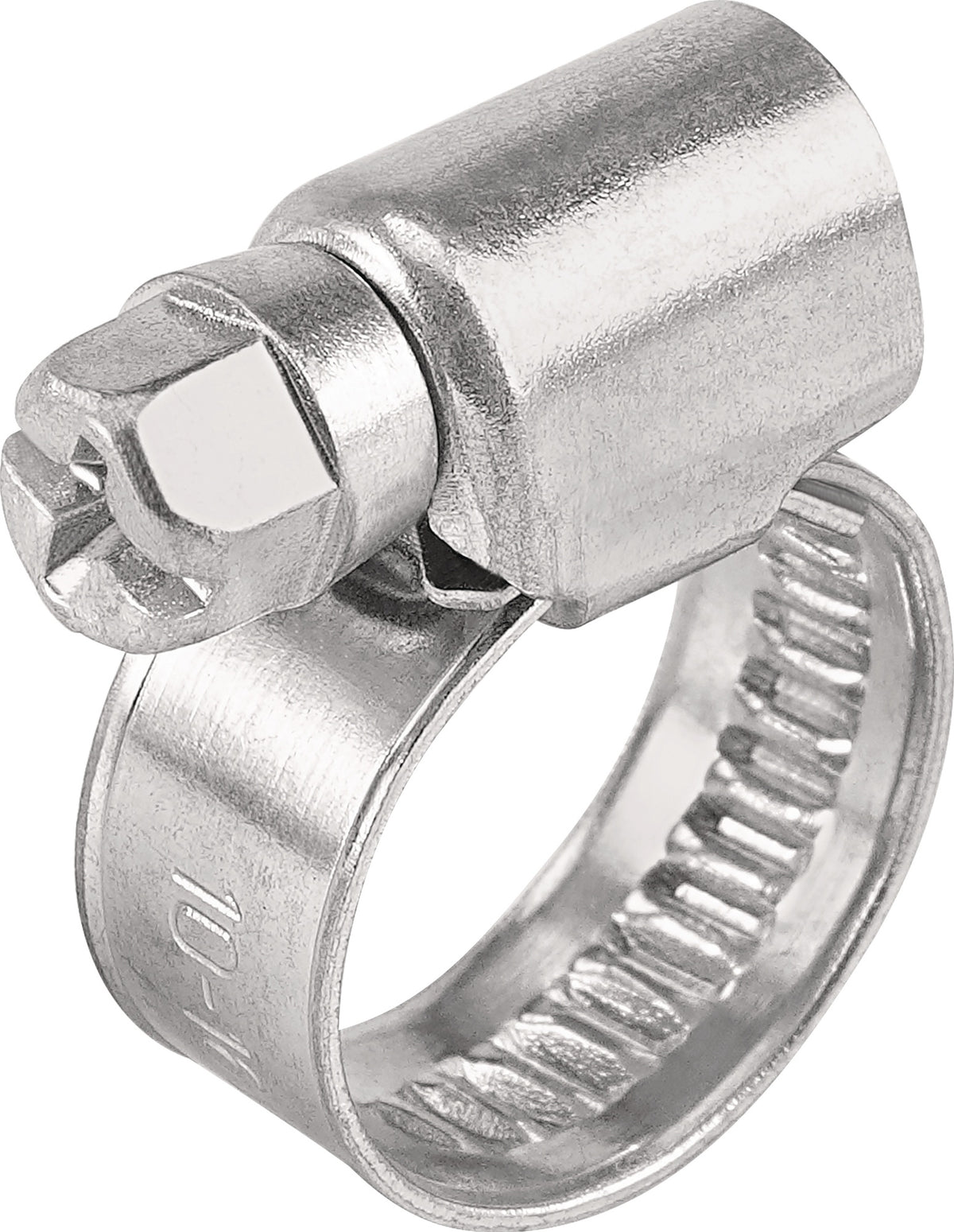 Schlauchschelle 8-12 mm W1, 9 mm Bandbreite, 100 Stück Beutel TECWERK