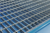 TECWERK Auffangwanne 215 l Stahlblech mit Gitterrost – 1200 x 800 x 360 mm, für 2 x 200-l-Fässer