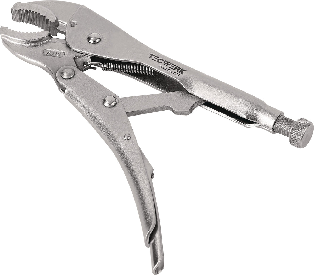 TECWERK Gripzange 180 mm mit Drahtabschneider und max. 35 mm Spannweite