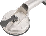 TECWERK Saugheber 80 kg, 2 Köpfe, Kopf-Ø 118 mm, Alu-Körper – für Glas, Metall, Fliesen
