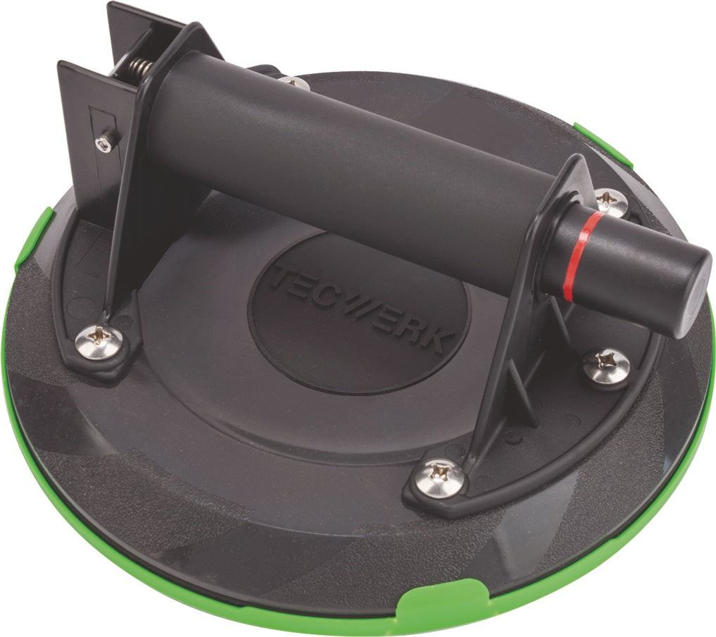 TECWERK Pumpensaugheber 120 kg Tragfähigkeit, Kopf-Ø 200 mm, 1-Kopf-Kunststoff