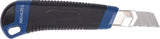 TECWERK Cuttermesser 18 mm mit Inox-Laufschiene, Sicherheitsarretierung & Klingenmagazin