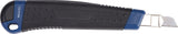 TECWERK Cuttermesser 18 mm mit Inox-Laufschiene, Sicherheitsarretierung & Klingenmagazin
