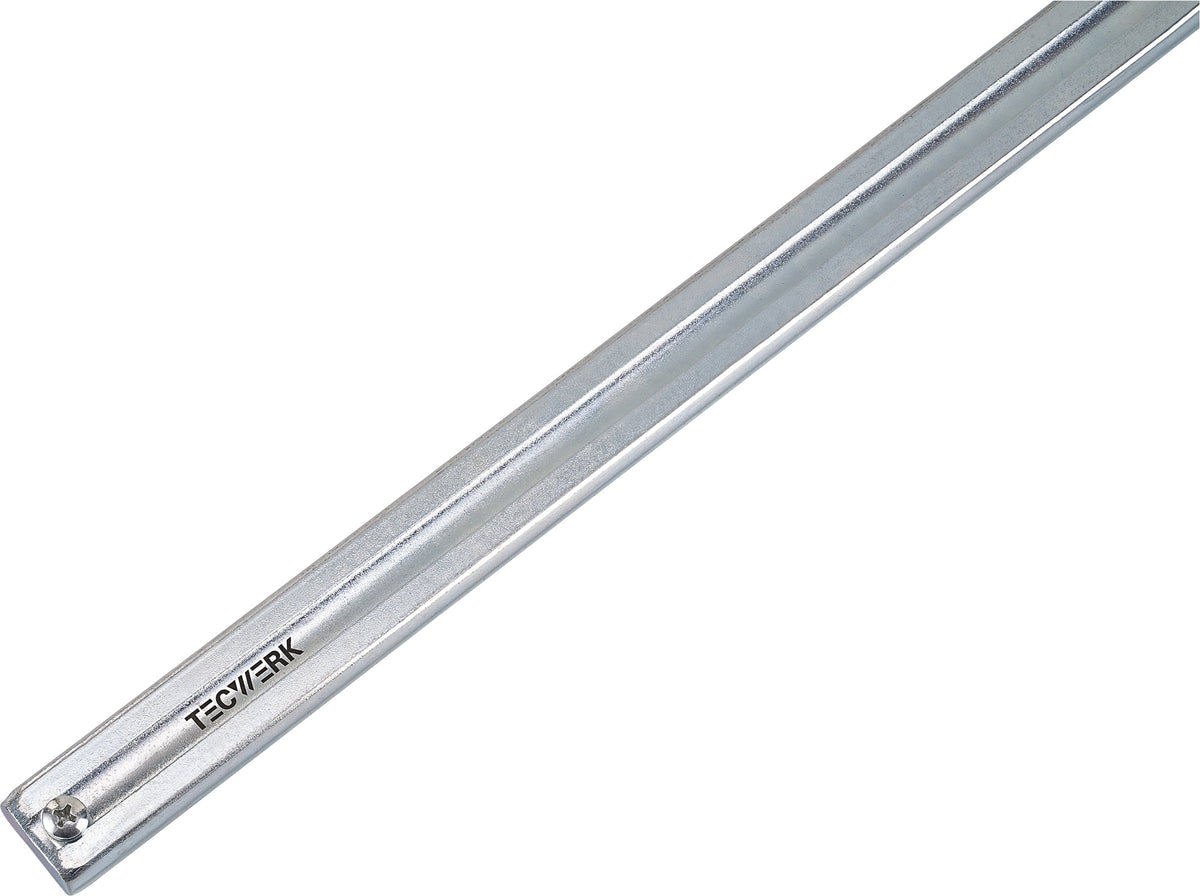 TECWERK Ganzstahlschraubzwinge 120 mm Spannweite, 60 mm Ausladung, Holzgriff, Hohlprofilschiene