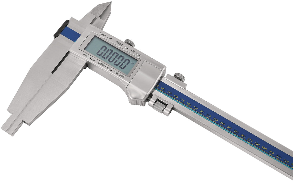 TECWERK Digitaler Werkstattmessschieber 300 mm – Präzisionsmessung mit Metallgehäuse