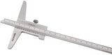 TECWERK Tiefenmessschieber DIN 862 200 mm mit gerader Messschiene 10 x 4,5 mm