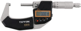 TECWERK Bügelmessschraube digital 0-25 mm IP65 DIN 863/1