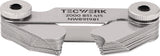 TECWERK Radienschablone 1,0-7 mm mit 17 Blatt – Konkav- und Konvexlehren aus Stahl