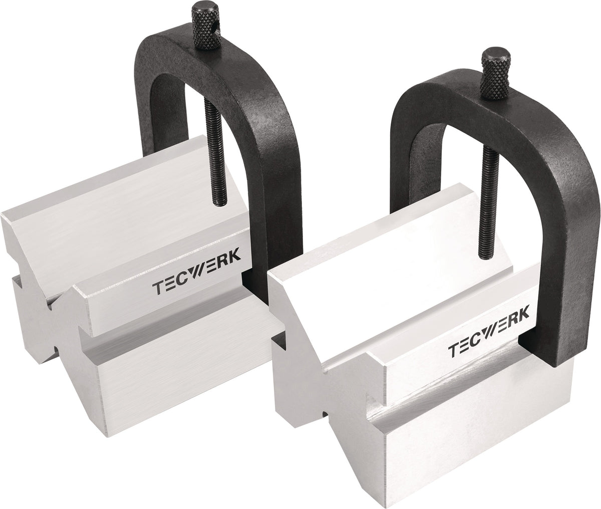 TECWERK Doppelprismenpaar für Ø 5-30 mm, Stahl, Toleranz ± 0,004 mm, 50x40x40 mm