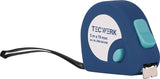 TECWERK Taschenrollbandmaß Automatic 2 m – EG II, 16 mm Band, Kunststoffgehäuse
