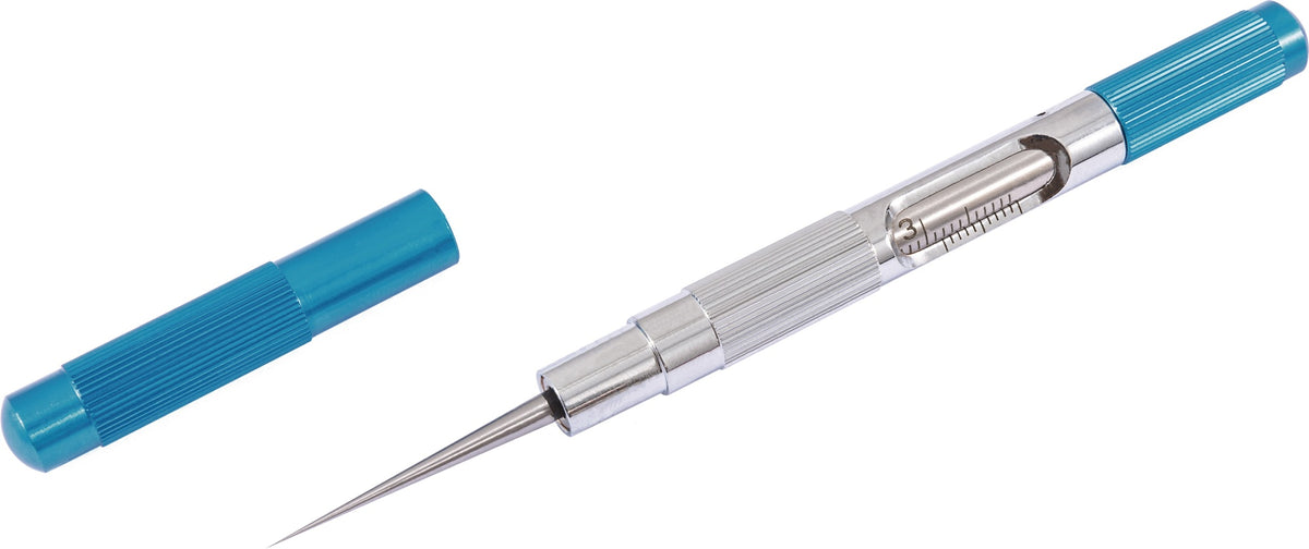 TECWERK Düsenlehre 0-3 mm – Präzise Lochlehre mit 0,1 mm Ablesung