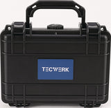 TECWERK Schutzkoffer B186xT123xH75mm – Luft- und wasserdichter Kunststoffkoffer mit Schaumeinlage