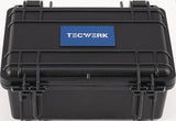 TECWERK Schutzkoffer B186xT123xH75mm – Luft- und wasserdichter Kunststoffkoffer mit Schaumeinlage