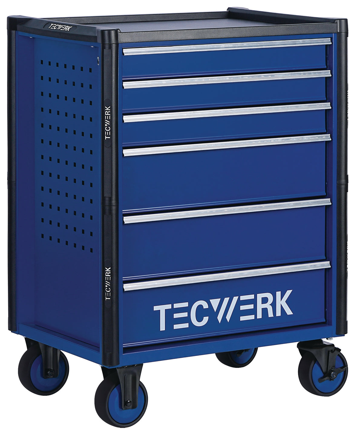 TECWERK Werkzeugwagen TREND 2.0 – 6 Schubladen, 300 kg, Stahlblech, abschließbar
