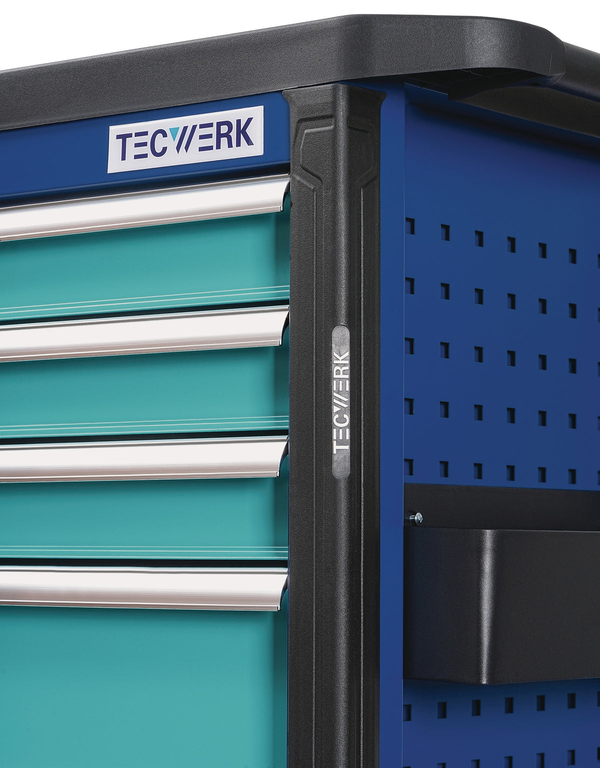 TECWERK Werkzeugwagen PLUS 2.0 – 6 Schubladen, 500 kg, abschließbar, Stahlblech
