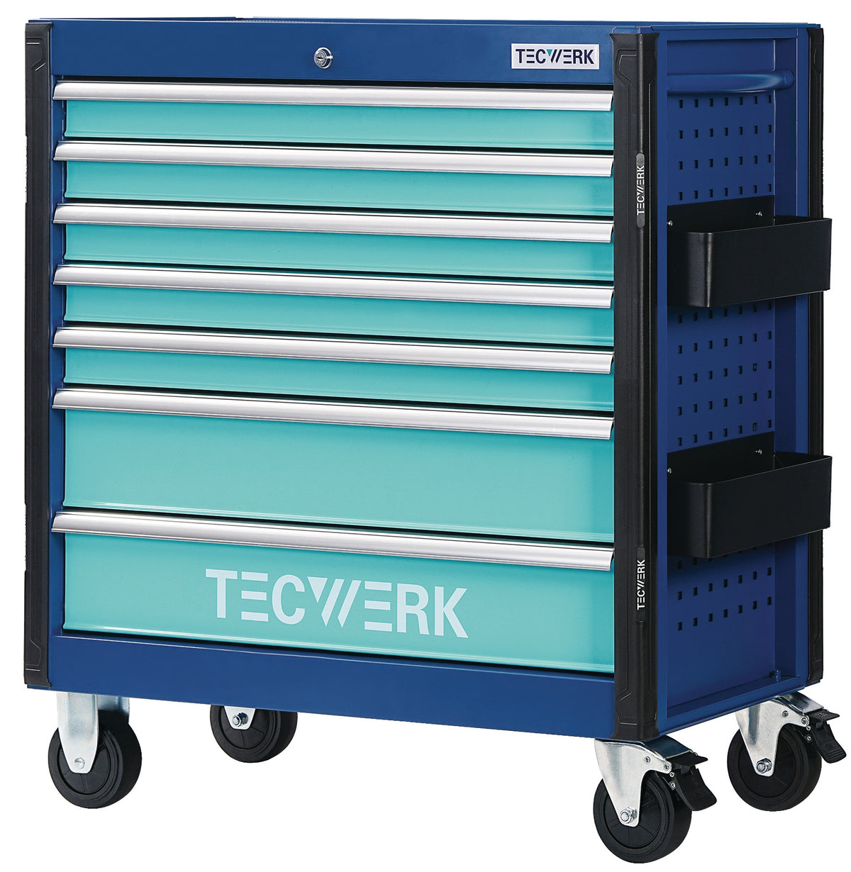 TECWERK Werkzeugwagen PLUS XL 2.0, 7 Schubladen, 500 kg, Stahlblech, B960xT465xH1020 mm