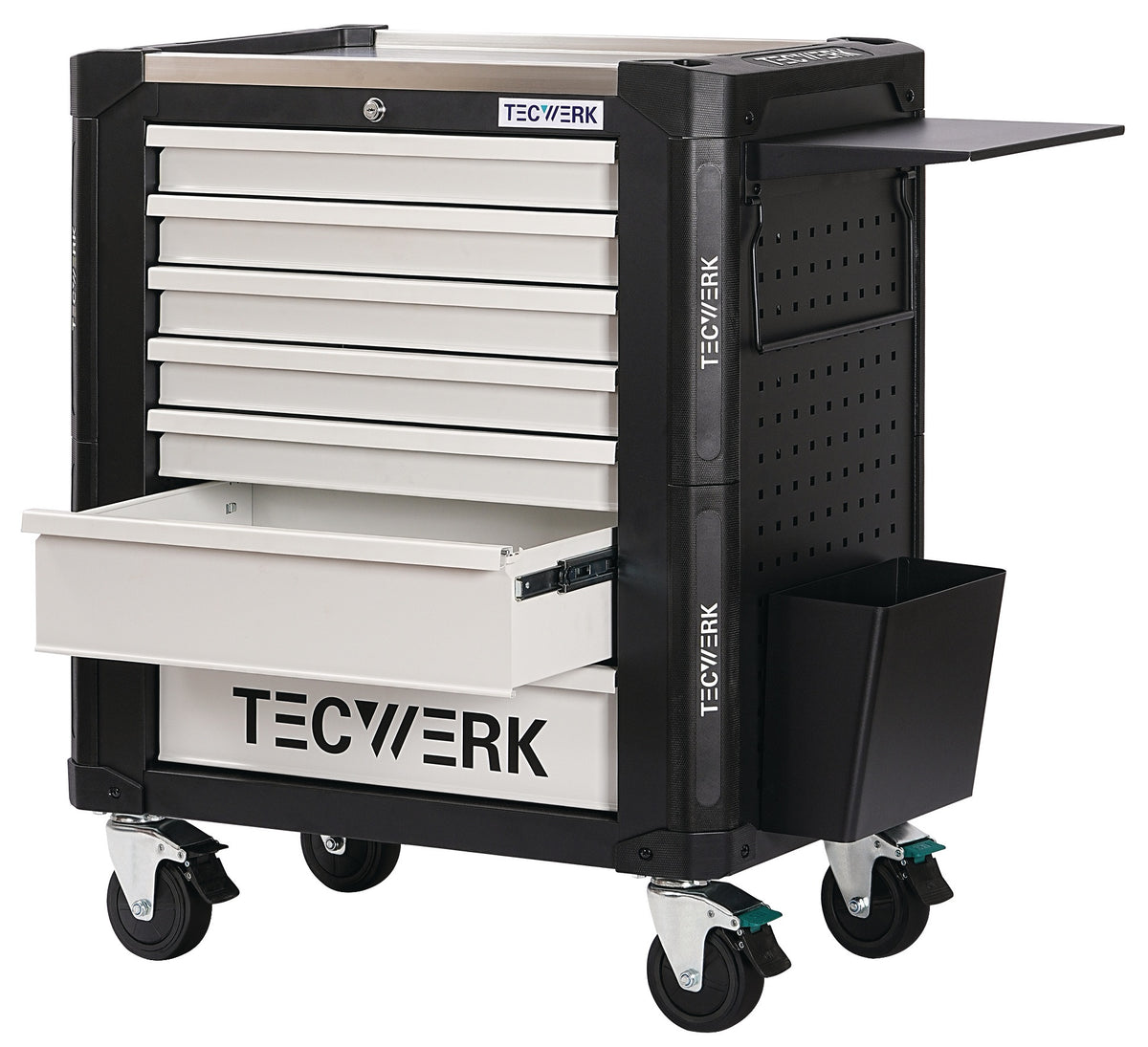 TECWERK Werkzeugwagen PROFI 2.0 mit 7 Schubladen, 650 kg, Stahlblech