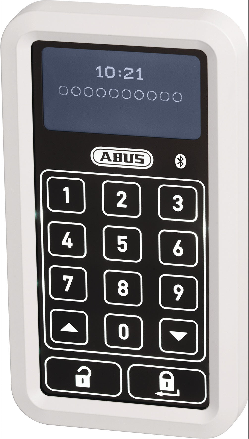 ABUS CFT3100 S Tastatur mit Touch-Oberfläche silber für HomeTec Pro Bluetooth-Türschlossantrieb