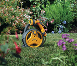 Hozelock Schlauchaufroller Pico Reel PVC – 10 m Schlauch, tragbar, inkl. Spritzpistole