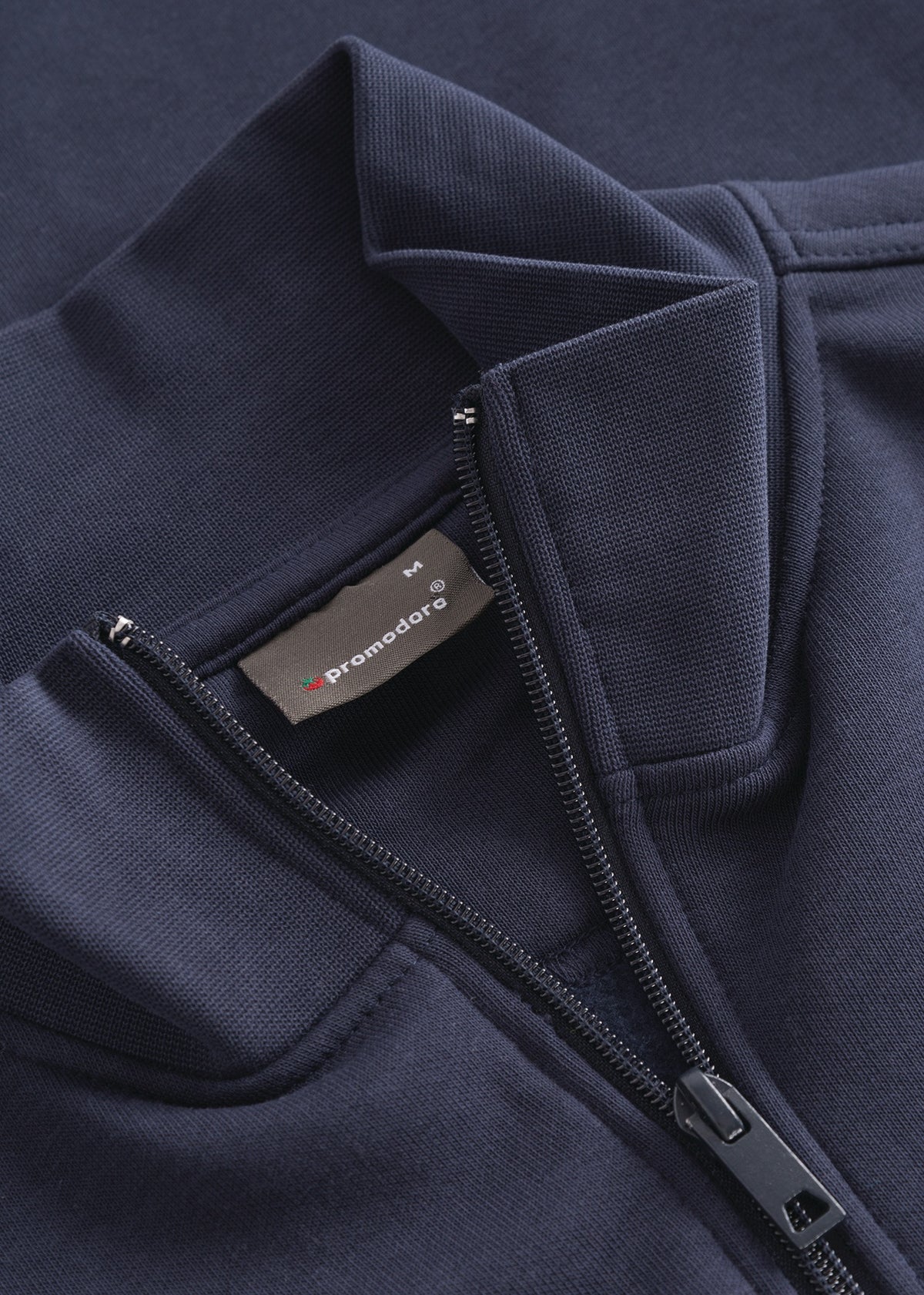 PROMODORO Sweatshirt Troyer Side Pocket Gr. M navy – 325 g/m², OEKO-TEX® Made In Green