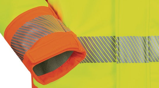 ELYSEE Warnschutz-Softshelljacke Rickmer gelb/orange EN ISO 20471 Klasse 3