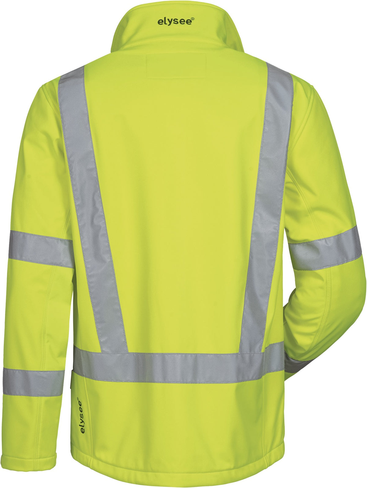 Warnschutz-Softshelljacke ELYSEE Gr. M gelb – EN ISO 20471 Kl. 3, wind- und wasserdicht