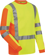 ELYSEE UV-/Warnschutz-Langarmshirt Drachten gelb/orange Gr. M – EN 20471 Kl. 2, UPF 40+