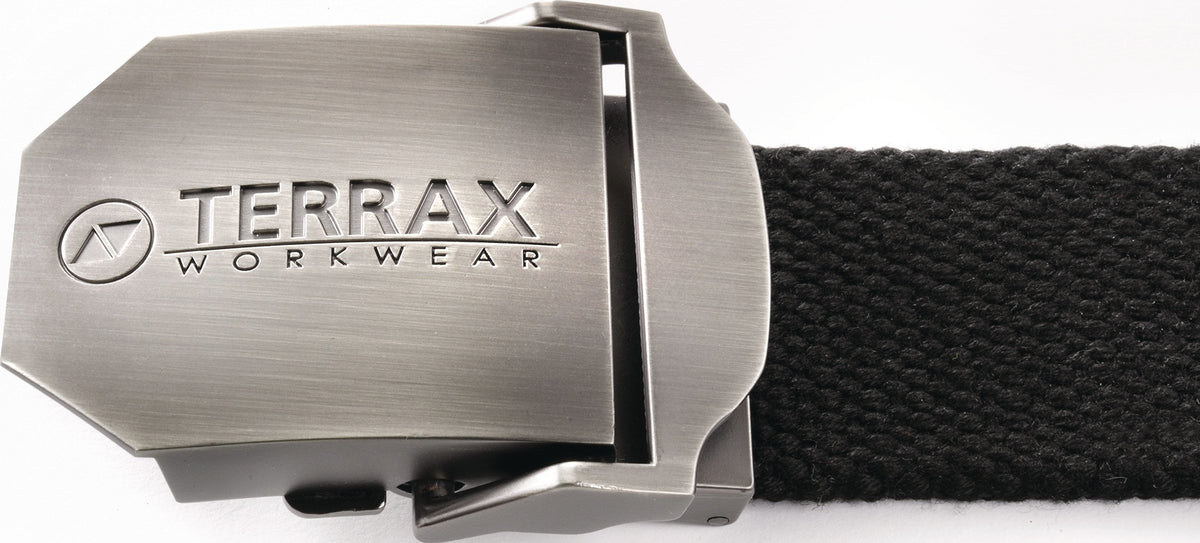 TERRAX Gürtel 140 cm Schwarz mit Koppelschnalle – Justierbar & Kürzbar