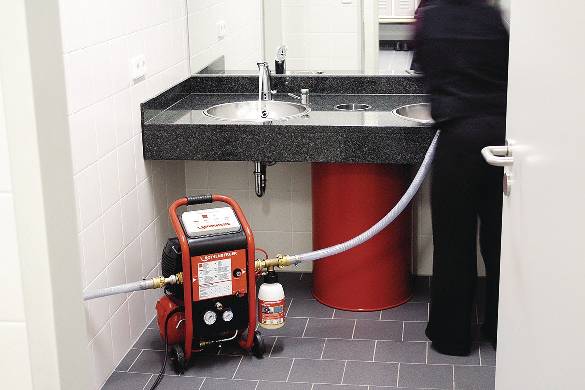 ROTHENBERGER ROPLUS D Spülkompressor – 8 bar, 230 V, für Heizung & Trinkwasser