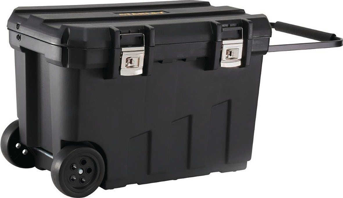 STANLEY Montagebox fahrbar 90 l mit Vertiefungen im Deckel – B770 x T490 x H480 mm