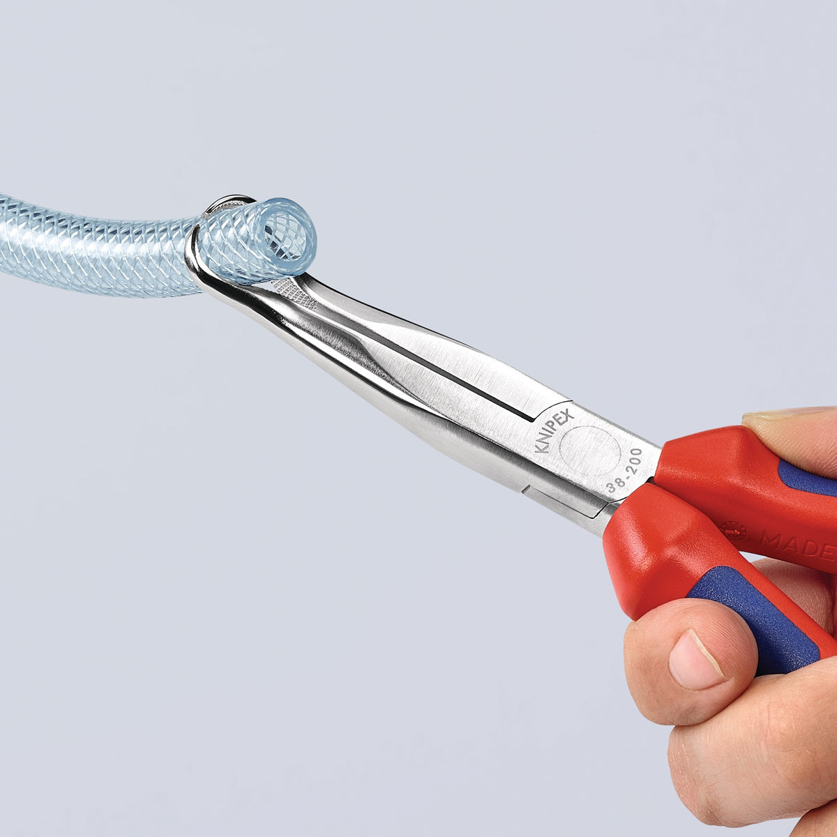KNIPEX Mechanikerzange L.200mm Form 2 40° gewinkelt Comfort-Griff verchromt