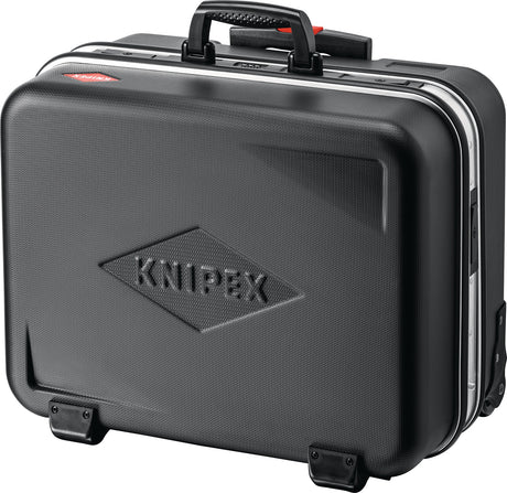 KNIPEX Schalenkoffer BIG Twin Move – Rollbarer Leerkoffer mit Teleskopgriff, Alurahmen & Codeschloss