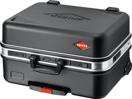 KNIPEX Schalenkoffer BIG Twin Move – Rollbarer Leerkoffer mit Teleskopgriff, Alurahmen & Codeschloss
