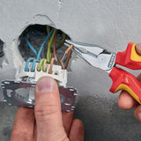 KNIPEX Spitzkombizange 145 mm VDE-isoliert, Mehrkomponentenhüllen, verchromt